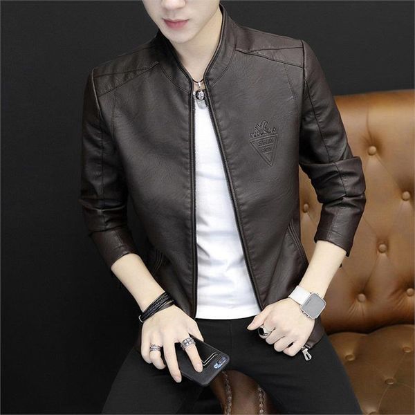 new fashion leather jacket men stand collar coat mens thick warm slim fit youth motorcycle suede jackets plus size, Black
new fashion leather jacket men stand collar coat mens thick warm slim fit youth motorcycle suede jackets plus size, Black