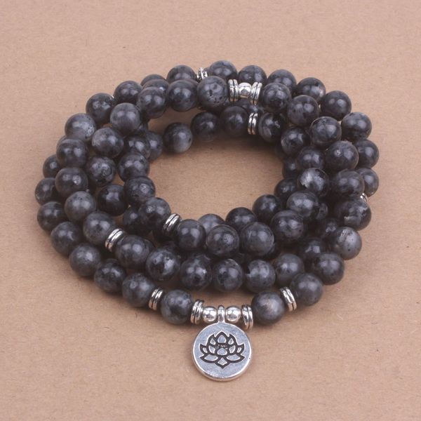 108 mala labradorite with lotus om buddha charm yoga bracelet or necklace natural stone jewelry dropshipping, Golden;silver
108 mala labradorite with lotus om buddha charm yoga bracelet or necklace natural stone jewelry dropshipping, Golden;silver