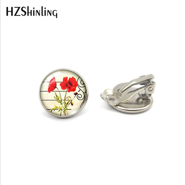 vintage red poppies fower paintings glass clip earrings round dome no pierced earings beauty poppy flowers jewelry clip earrings, Silver
vintage red poppies fower paintings glass clip earrings round dome no pierced earings beauty poppy flowers jewelry clip earrings, Silver
