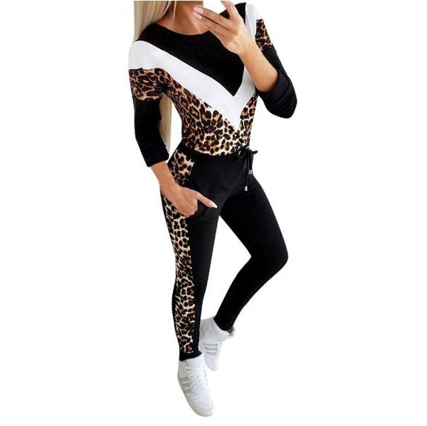 2 piece set women tracksuit leopard print casual fall winter clothes for women fashion long sleeve sweatsuits pants sets, White
2 piece set women tracksuit leopard print casual fall winter clothes for women fashion long sleeve sweatsuits pants sets, White