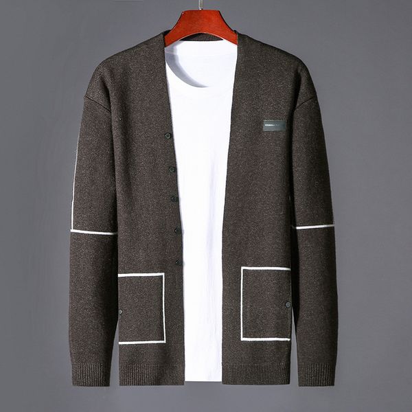 2019 autumn winter cardigan men casual knitted cotton wool sweater men clothes mens sweaters and cardigans coat, White;black
2019 autumn winter cardigan men casual knitted cotton wool sweater men clothes mens sweaters and cardigans coat, White;black