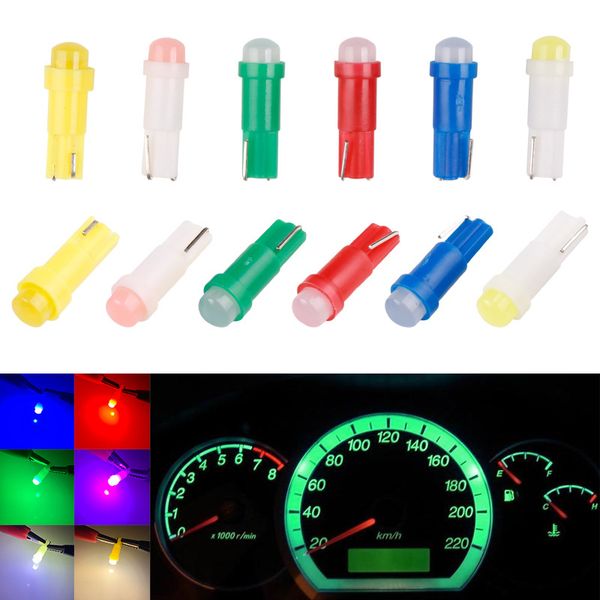 100pcs led t5 1smd cob instrument lamp dashboard warning indicator bulb car interior light car hood bulb plastic lampshade
100pcs led t5 1smd cob instrument lamp dashboard warning indicator bulb car interior light car hood bulb plastic lampshade