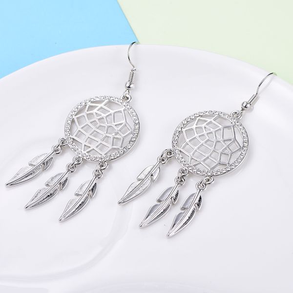 gold silver tassels dream catcher earrings long feather vintage crystal drop earrings for women fashion jewelry mom gifts 2019, Golden
gold silver tassels dream catcher earrings long feather vintage crystal drop earrings for women fashion jewelry mom gifts 2019, Golden