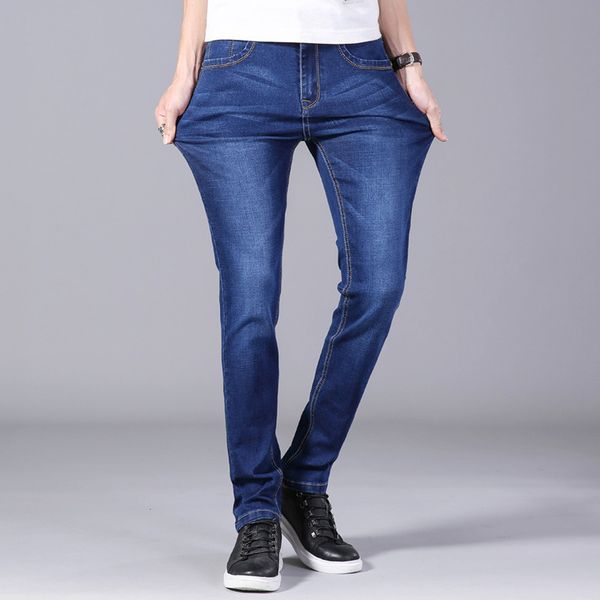 spring new men's elastic cotton stretch jeans pants loose fit denim trousers men's brand fashion wear and washed jean pants, Blue
spring new men's elastic cotton stretch jeans pants loose fit denim trousers men's brand fashion wear and washed jean pants, Blue
