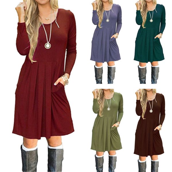autumn aline dress women winter dress casual red navy blue loose party women o-neck long sleeve ladies, Black;gray
autumn aline dress women winter dress casual red navy blue loose party women o-neck long sleeve ladies, Black;gray