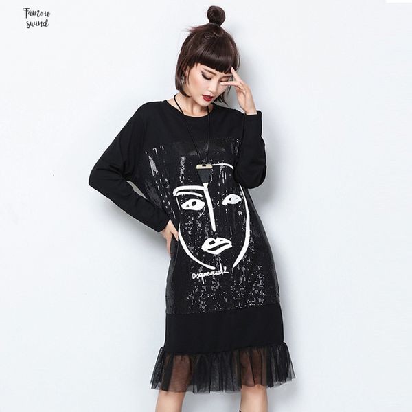 ruffles autumn dress spring new europe fashion 2019 print savor loose womens mesh patchwork sequins dresses a645, Black;gray
ruffles autumn dress spring new europe fashion 2019 print savor loose womens mesh patchwork sequins dresses a645, Black;gray