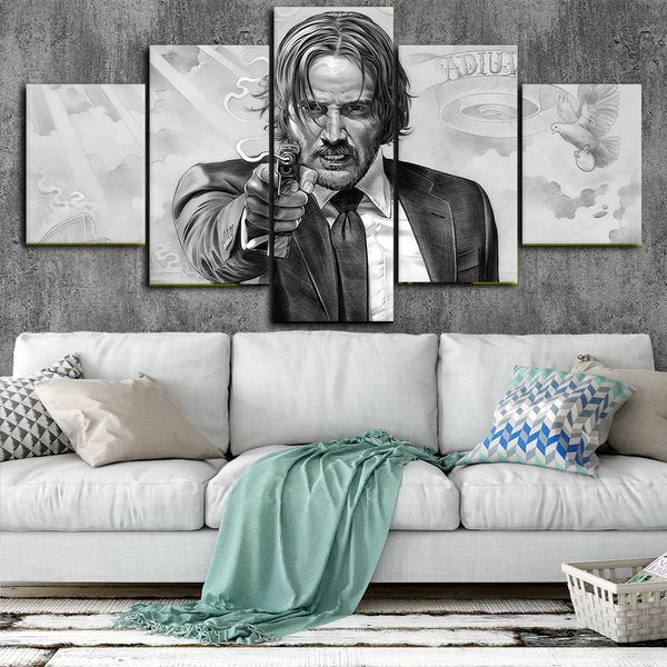 джон вик черно-белые холст плакаты home decor wall art framework 5 шт. картины для гостиной hd отпечатки кинофильмов
джон вик черно-белые холст плакаты home decor wall art framework 5 шт. картины для гостиной hd отпечатки кинофильмов