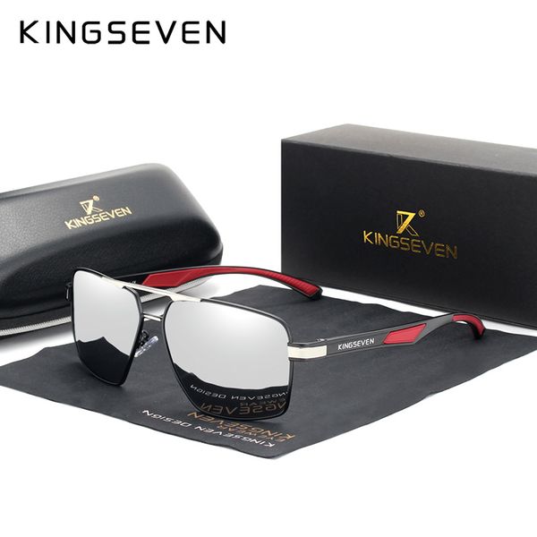 kingseven aluminum men's sunglasse polarized lens brand red design temples sun glasses coating mirror glasses 7719, White;black
kingseven aluminum men's sunglasse polarized lens brand red design temples sun glasses coating mirror glasses 7719, White;black