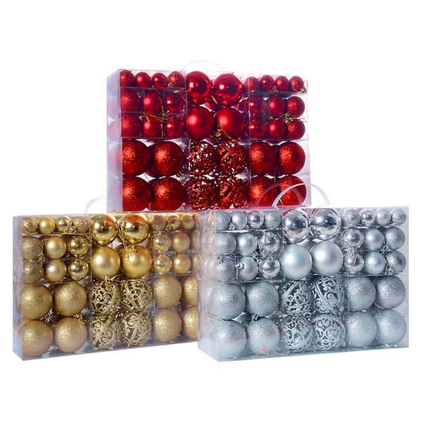100pcs/box christmas ball box set available lightweight holiday christmas tree ornament decorations
100pcs/box christmas ball box set available lightweight holiday christmas tree ornament decorations