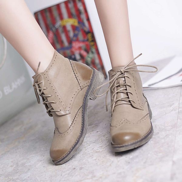 teahoo women autumn shoes 2017 ankle boots for women soft leather brogues oxford boots lace up wingtip shoes woman oxfords, Black
teahoo women autumn shoes 2017 ankle boots for women soft leather brogues oxford boots lace up wingtip shoes woman oxfords, Black