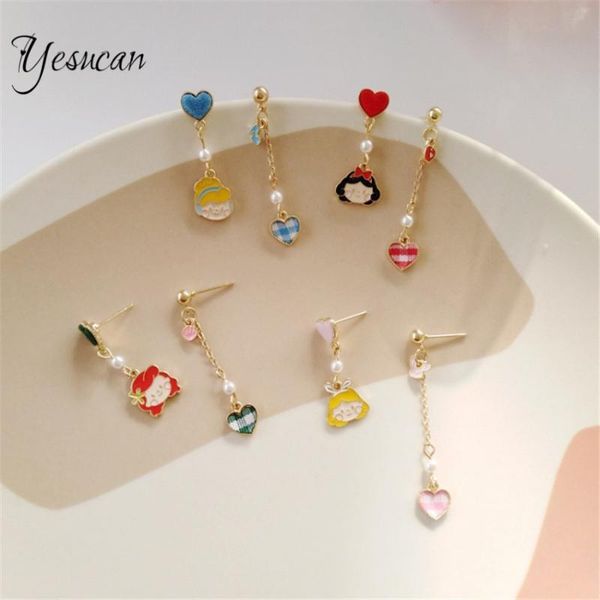 cute princess long tassel dangle earrings cartoon heart girl geometric hanging earring jewelry statement party wedding gift, Silver
cute princess long tassel dangle earrings cartoon heart girl geometric hanging earring jewelry statement party wedding gift, Silver