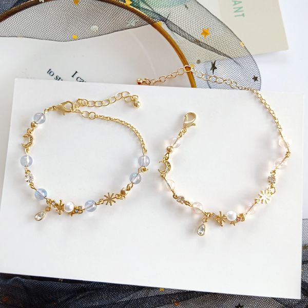 simple beautiful rhinestones moon crystal zircon bracelet fashion sweet girl women's accessories cute small fresh korean jewelry, Black
simple beautiful rhinestones moon crystal zircon bracelet fashion sweet girl women's accessories cute small fresh korean jewelry, Black