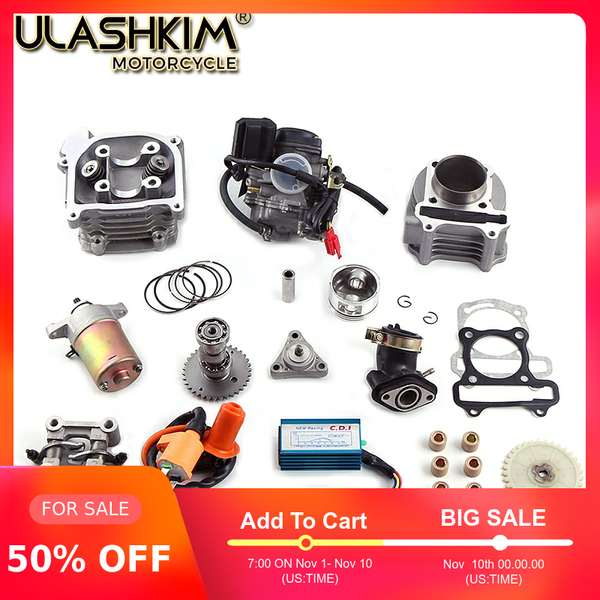 gy6 50/60/80cc upgrade gy6 100cc qmb139 4 stroke bore 50mm cylinder kit head racing camshaft rollers oil gear rings arms assemly
gy6 50/60/80cc upgrade gy6 100cc qmb139 4 stroke bore 50mm cylinder kit head racing camshaft rollers oil gear rings arms assemly