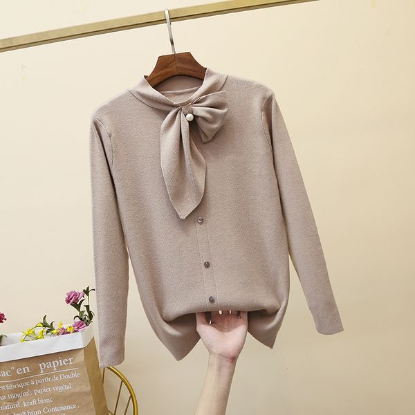 bow tie neck sweater women fashion 2019 autumn spring black women knitted pullovers long sleeve jumper pull femme clothing, White;black
bow tie neck sweater women fashion 2019 autumn spring black women knitted pullovers long sleeve jumper pull femme clothing, White;black