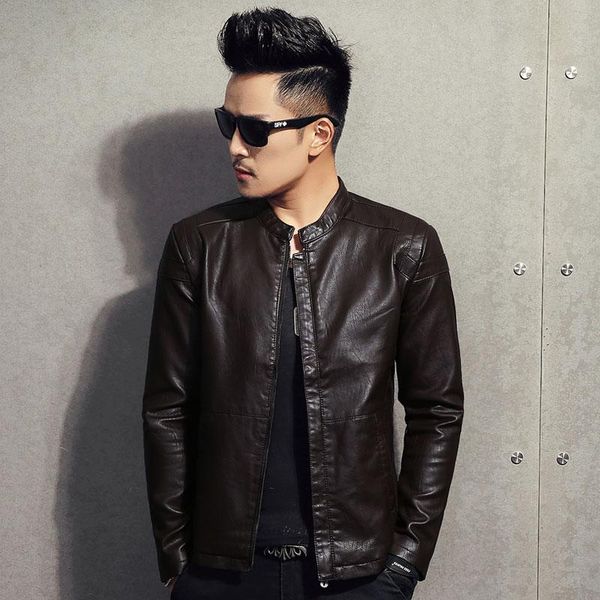 men's fur & faux dhfinery leather jacket men spring and autumn long sleeve stand collar male motorcycle coat plus size m -3xl 605a, Black
men's fur & faux dhfinery leather jacket men spring and autumn long sleeve stand collar male motorcycle coat plus size m -3xl 605a, Black