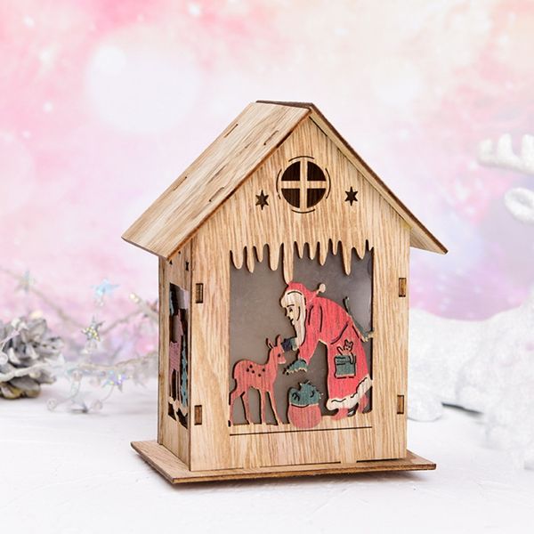 merry christmas retro decoration for home cute christmas party small wooden house decorations with lights santa claus pattern
merry christmas retro decoration for home cute christmas party small wooden house decorations with lights santa claus pattern