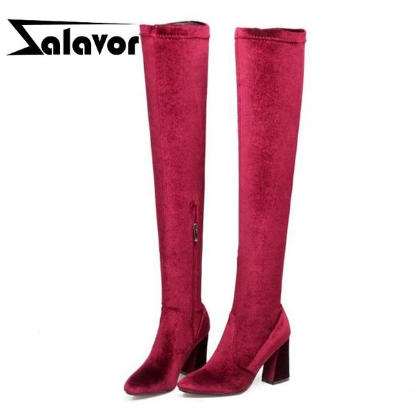 zalavor fashion plus size 33-46 chunky heels zip up women shoes autumn winter over the knee boots woman fur party boots, Black
zalavor fashion plus size 33-46 chunky heels zip up women shoes autumn winter over the knee boots woman fur party boots, Black