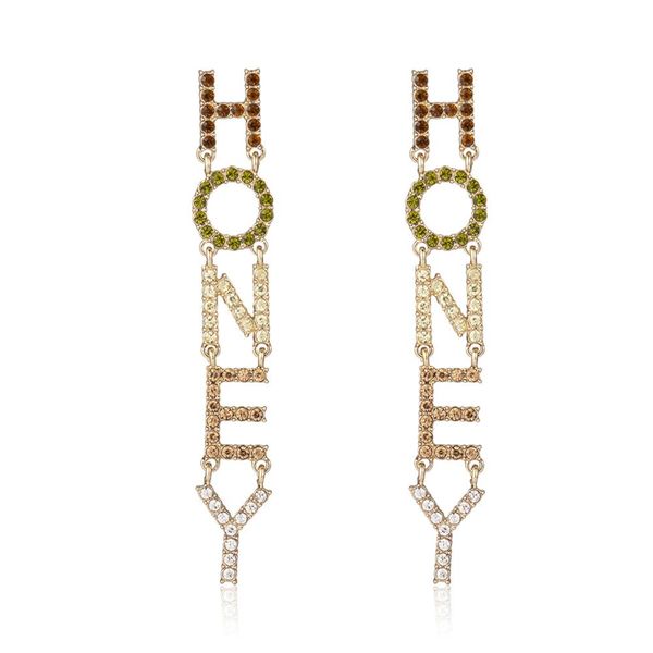 crystal letters long drop earrings for women sweet honey statement earrings personalized jewelry party christmas gifts h0148, Silver
crystal letters long drop earrings for women sweet honey statement earrings personalized jewelry party christmas gifts h0148, Silver