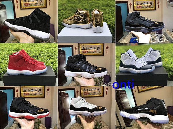 with mens and women 11s space jam gym red gold midnight navy concord high basketball shoes for men sports sneakers, Black
with mens and women 11s space jam gym red gold midnight navy concord high basketball shoes for men sports sneakers, Black
