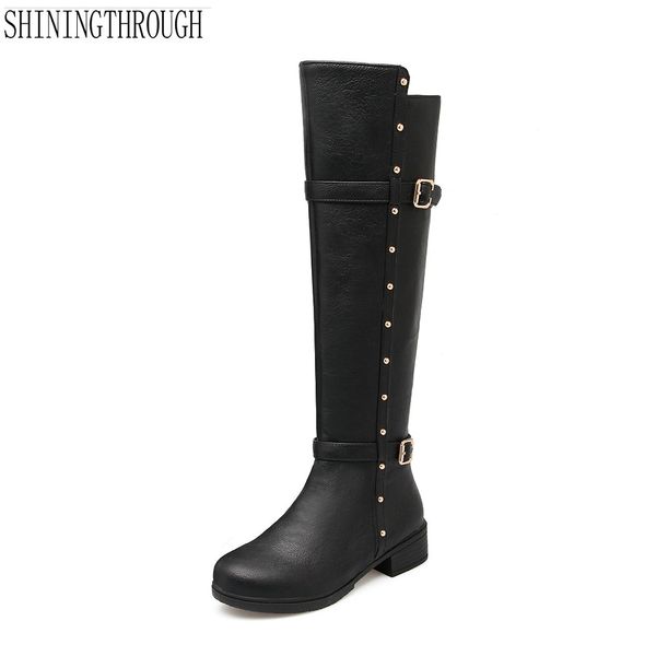 new 2018 women boots knee high boots western woman thick med heel casual shoes woman, Black
new 2018 women boots knee high boots western woman thick med heel casual shoes woman, Black