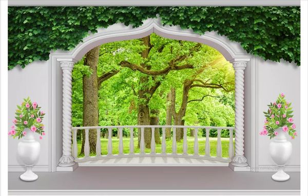 papel de parede custom 3d p mural wall paper european balcony arches woods landscape 3d living room tv sofa background wall
papel de parede custom 3d p mural wall paper european balcony arches woods landscape 3d living room tv sofa background wall