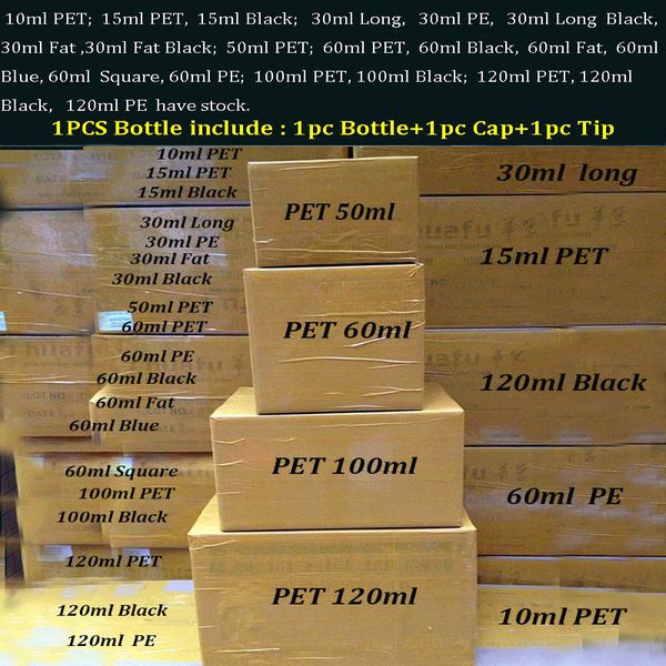 200pcs empty long dropper bottle 10ml 15ml 30ml 60ml 50ml 100ml 120ml e liquid pen pet bottles with tamper evident caps for eliquid
200pcs empty long dropper bottle 10ml 15ml 30ml 60ml 50ml 100ml 120ml e liquid pen pet bottles with tamper evident caps for eliquid