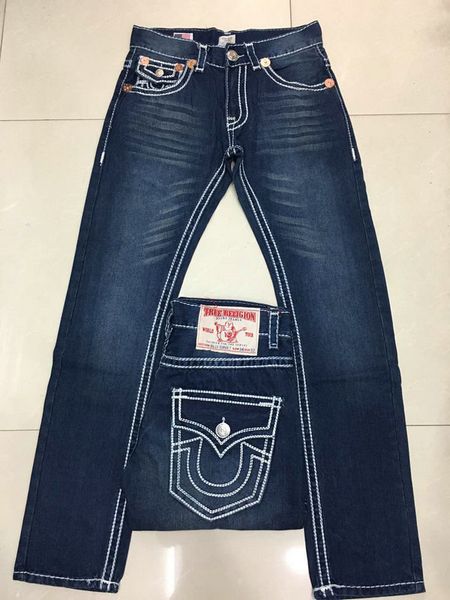 19ss new men's true jeans robin trousers denim designers dark solid color straight tr jeans for men pants ing, Blue
19ss new men's true jeans robin trousers denim designers dark solid color straight tr jeans for men pants ing, Blue