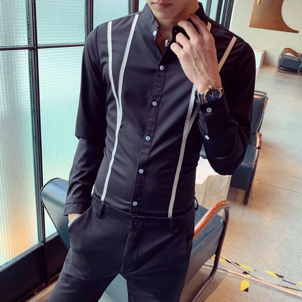gzdeerax длинных мужского рукавов рубашки luxury stand collar solid color man рубашка плюс размер 5xl мода slim fit мужские платья, White;black
gzdeerax длинных мужского рукавов рубашки luxury stand collar solid color man рубашка плюс размер 5xl мода slim fit мужские платья, White;black