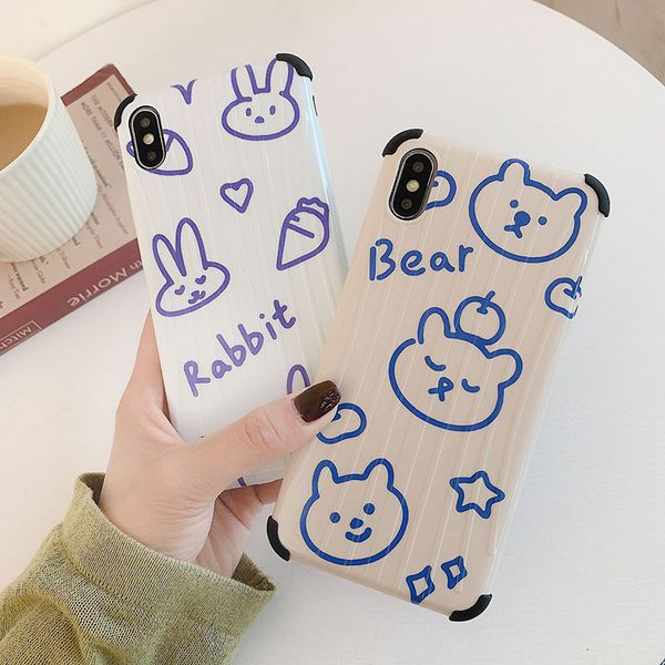 line bear bunny phone case pattern cover for iphone xs max xr 6 7 8 x plus tpu all-inclusive soft cell phone cases
line bear bunny phone case pattern cover for iphone xs max xr 6 7 8 x plus tpu all-inclusive soft cell phone cases