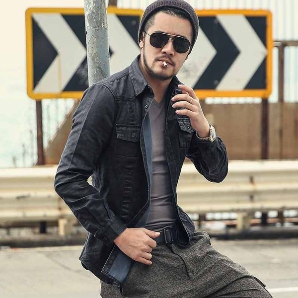spring 2020 vintage washed casual safari style single breasted long sleeve shirt brand business blouse men s-2xl, White;black
spring 2020 vintage washed casual safari style single breasted long sleeve shirt brand business blouse men s-2xl, White;black