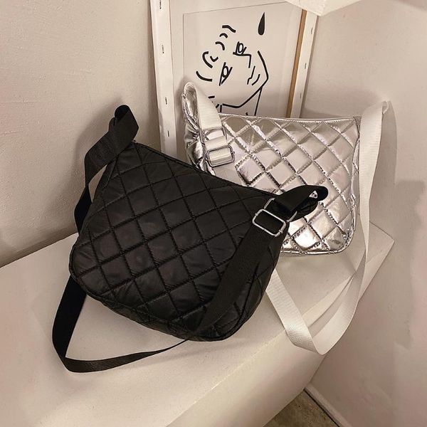 casual adjustable shoulder belt bag fashion lattice pattern crossbody satchel bags solid color cotton padded handbags
casual adjustable shoulder belt bag fashion lattice pattern crossbody satchel bags solid color cotton padded handbags