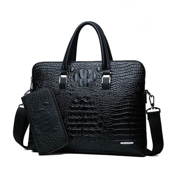 double layer men's handbag men briefcases leather handbags crocodile pattern shoulder bag male business men lapbag sac homme
double layer men's handbag men briefcases leather handbags crocodile pattern shoulder bag male business men lapbag sac homme