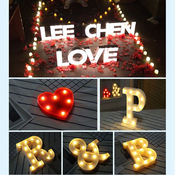 diy letter symbol sign heart lighting plastic led lights wedding valentine's day decoration marriage party engagement decoration
diy letter symbol sign heart lighting plastic led lights wedding valentine's day decoration marriage party engagement decoration