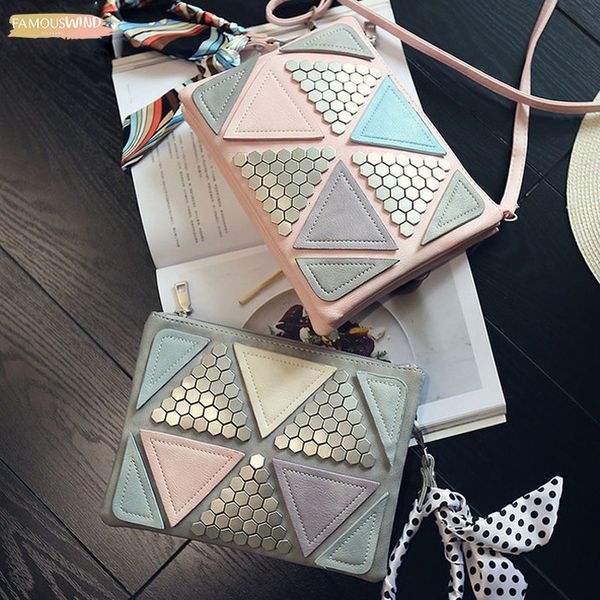 candy color women leather handbags patchwork triangle sequined teenage girls zipper wristlets crossbody bag clutch with ribbon
candy color women leather handbags patchwork triangle sequined teenage girls zipper wristlets crossbody bag clutch with ribbon