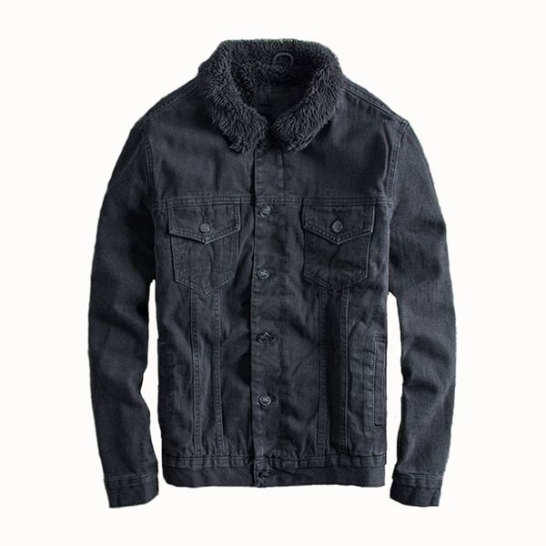 mcikkny men fleece lined jeans jackets outwear with fur collar fleece lined denim jackets and coats for male size xs-xl thermal, Black;brown
mcikkny men fleece lined jeans jackets outwear with fur collar fleece lined denim jackets and coats for male size xs-xl thermal, Black;brown