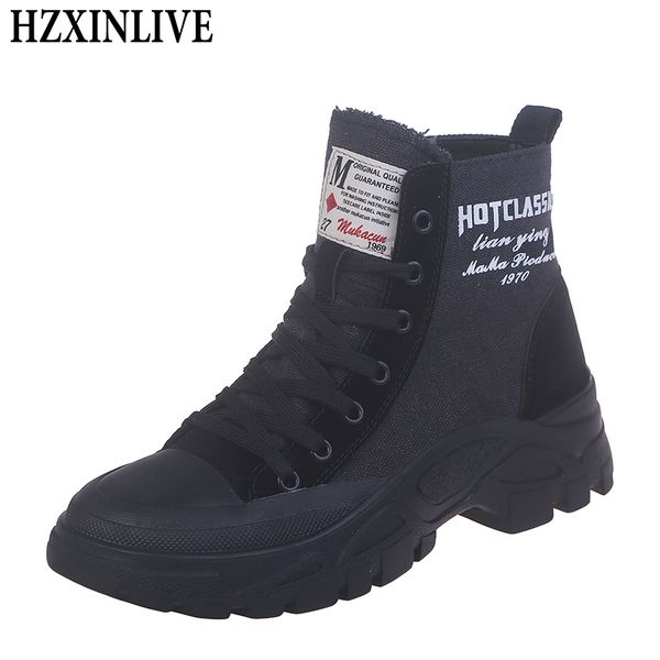 hzxinlive 2019 autumn motorcycle boots women cool style ankle boots chunky waterproof canvas rubber ladies botas mujer invierno, Black
hzxinlive 2019 autumn motorcycle boots women cool style ankle boots chunky waterproof canvas rubber ladies botas mujer invierno, Black