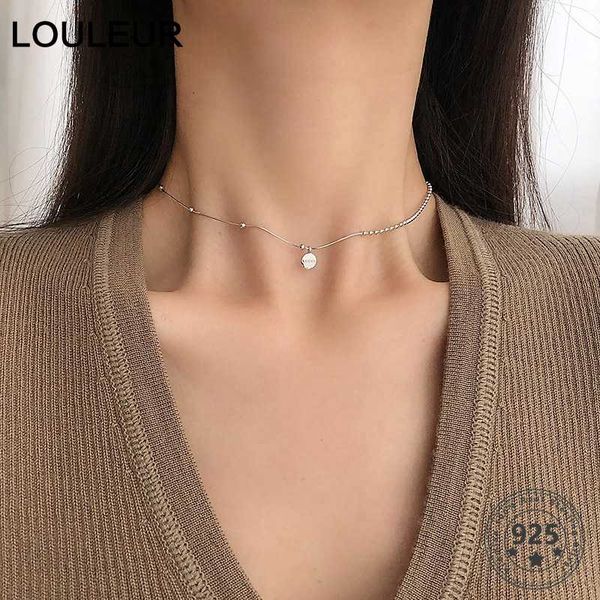 louleur 925 sterling silver round pendant necklace fashion elegant letter luck chain necklace for women fine jewellery
louleur 925 sterling silver round pendant necklace fashion elegant letter luck chain necklace for women fine jewellery