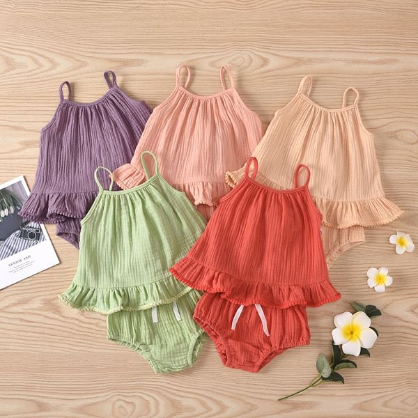 new 2pcs summer newborn kid baby girls clothes sets candy colors solid sling crop + shorts outfits 0-24m, White
new 2pcs summer newborn kid baby girls clothes sets candy colors solid sling crop + shorts outfits 0-24m, White