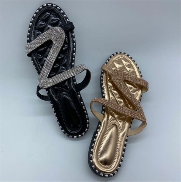 women sandals shoes casual outside slippers stick the rhinestone flat buckle slippers 3colors ph-cfy20050914, Black
women sandals shoes casual outside slippers stick the rhinestone flat buckle slippers 3colors ph-cfy20050914, Black