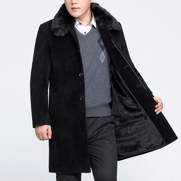 new arrival men woolen overcoat winter padded cotton jacket windbreaker thickening casual covered button size m l xxl xxxl, Black
new arrival men woolen overcoat winter padded cotton jacket windbreaker thickening casual covered button size m l xxl xxxl, Black