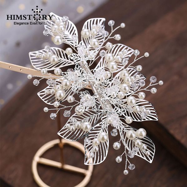 himstory handmade silver leaf hairpinsridal white hairpins headpiece bridal jewelry wedding hair accessories party prom ornament, Golden;white
himstory handmade silver leaf hairpinsridal white hairpins headpiece bridal jewelry wedding hair accessories party prom ornament, Golden;white