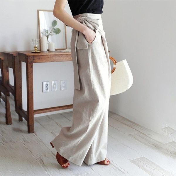 elegant lady casual loose women long pants summer cotton linen comfort wide leg pants 2020new fashion lace up trousers plus size, Black;white
elegant lady casual loose women long pants summer cotton linen comfort wide leg pants 2020new fashion lace up trousers plus size, Black;white