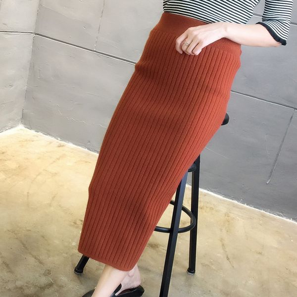 women's sweaters 13035 actual s of pure medium and long knitted half-length skirt 36, White;black
women's sweaters 13035 actual s of pure medium and long knitted half-length skirt 36, White;black