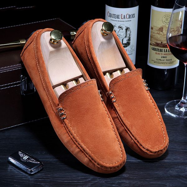 colors men casual loafers moccasins men shoes casual suede leather breathable slip on boats shoe chaussures hommes, Black 
colors men casual loafers moccasins men shoes casual suede leather breathable slip on boats shoe chaussures hommes, Black