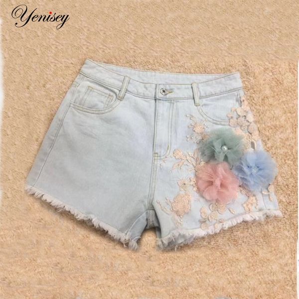 women summer denim shorts classic ripped hole high waist jean short, White;black 
women summer denim shorts classic ripped hole high waist jean short, White;black