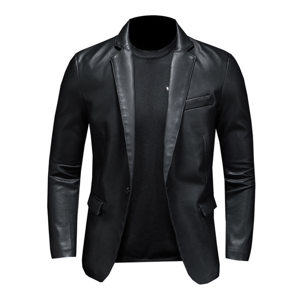 2019 new men's suit collar leather jacket simple wild korean slim leather jacket men's coat, Black;brown
2019 new men's suit collar leather jacket simple wild korean slim leather jacket men's coat, Black;brown