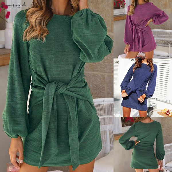 2020 winter dress women long sleeve o neck elegant slim sheath party bow dresses warm autumn tight buttocks mini dress vestidos, Black;gray
2020 winter dress women long sleeve o neck elegant slim sheath party bow dresses warm autumn tight buttocks mini dress vestidos, Black;gray