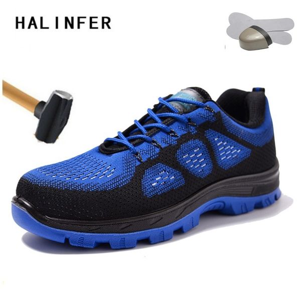 halinfer men safety work shoes air mesh steel head safety shoes breathable light puncture prevention labor insurance blue, Black
halinfer men safety work shoes air mesh steel head safety shoes breathable light puncture prevention labor insurance blue, Black