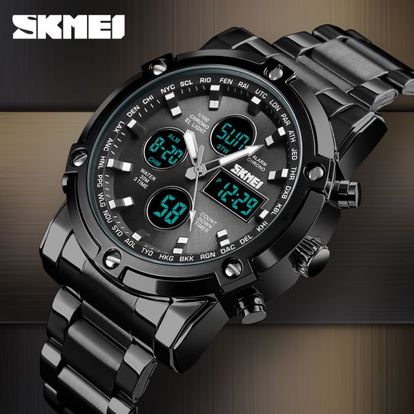 skmei luxury quartz watch men fashion sport wrist watch waterproof stainless steel strap mens watches clock relogio masculino, Slivery;brown
skmei luxury quartz watch men fashion sport wrist watch waterproof stainless steel strap mens watches clock relogio masculino, Slivery;brown