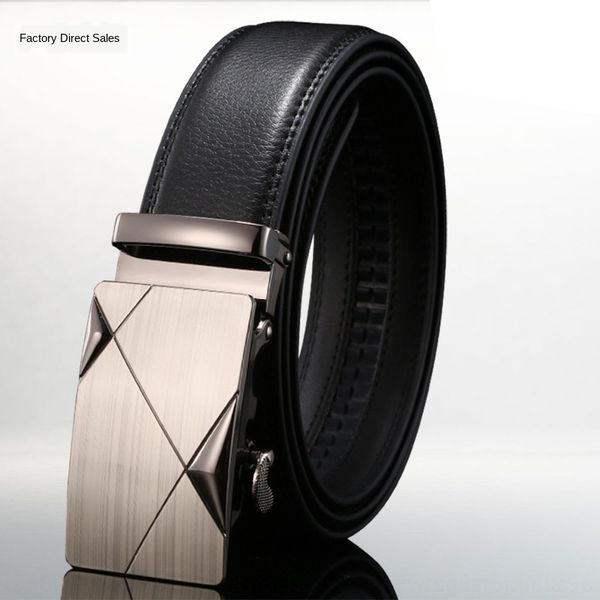 men's genuine leather automatic buckle youth belt middle-aged business casual formal wear simple belt fashion, Black;brown
men's genuine leather automatic buckle youth belt middle-aged business casual formal wear simple belt fashion, Black;brown